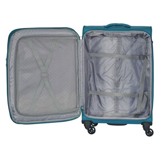 d&n Travel Line 6400 2-4 Roll Suitcase Set 3pcs.
