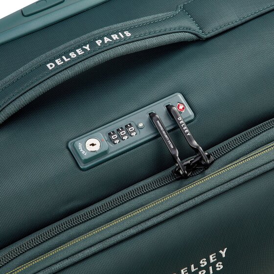 Delsey Paris Brochant 3 4 wheels Cabin trolley 55 cm with expansion pleat