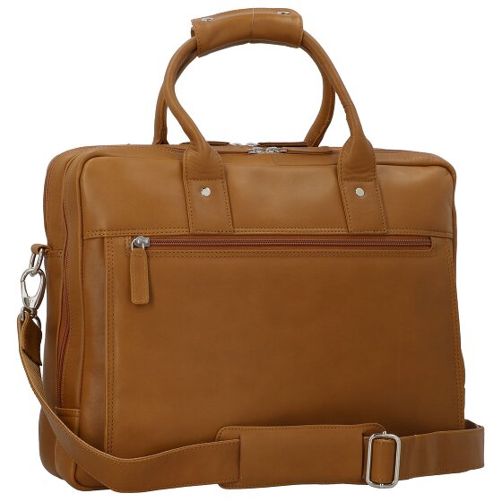 Dermata Briefcase leather 39 cm laptop compartment