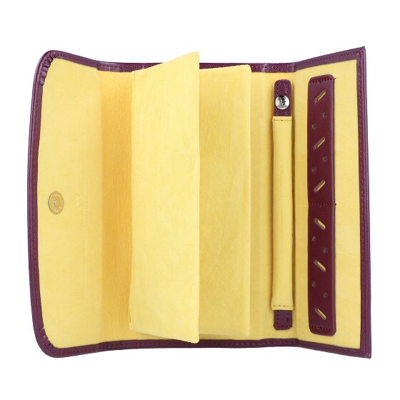 Windrose Merino jewelry roll leather 20 cm