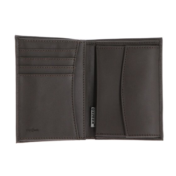 oxmox Leather Wallet RFID protection Genuine Leather 10 cm