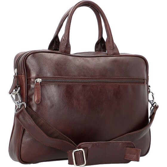 Dermata Briefcase leather 39 cm laptop compartment