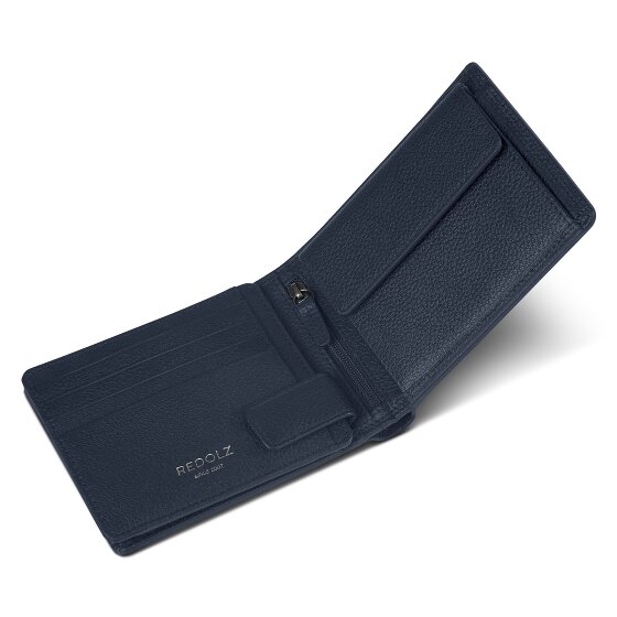 Redolz Leather Essentials QF wallet RFID leather 12 cm fold-out with zipper compartment