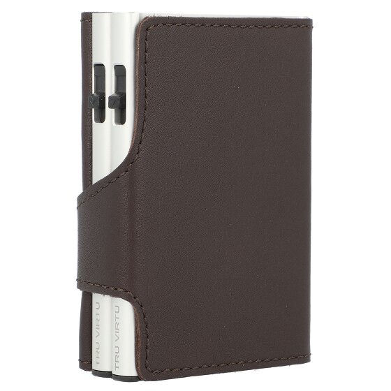 Tru Virtu Click & Slide credit card case wallet RFID leather 6.5 cm
