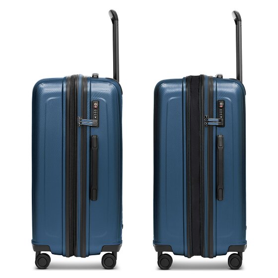 Redolz Essentials 14 4 wheels Suitcase set 3-piece with expansion pleat