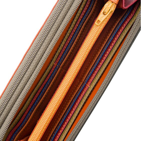 Mywalit Large Double Zip Around Purse wallet leather 18 cm