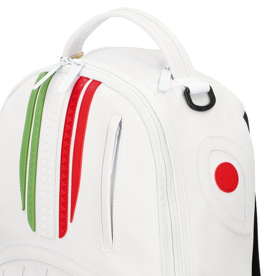 Sprayground Italy Racing Stripes White Daypack 46 cm Laptop compartment