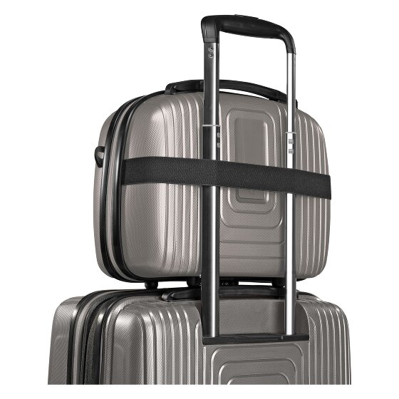 Redolz Essentials 14 4-wheel suitcase set + beauty case 4 pcs. with stretch fold
