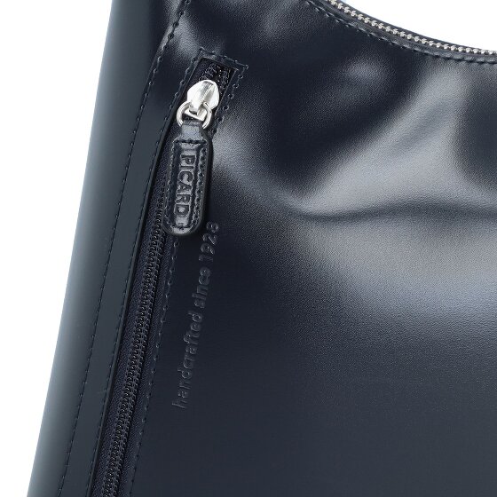 Picard Black Tie Shoulder Bag Leather 34 cm