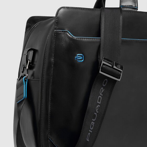 Piquadro Blue Square Weekender travel bag Leather 53 cm
