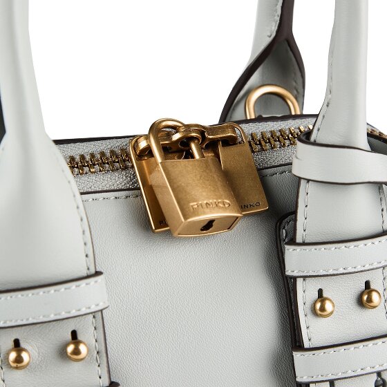 PINKO Bowling Bag Handbag Leather 21 cm