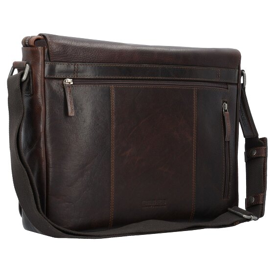 Leonhard Heyden Roma Messenger leather 38 cm laptop compartment