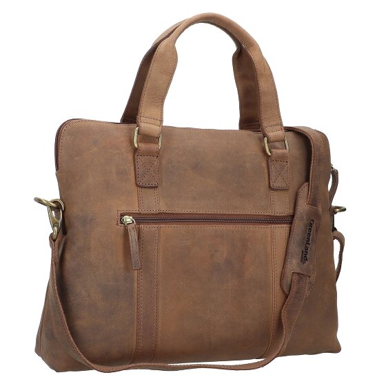 Greenland Nature Montenegro briefcase leather 40 cm laptop compartment