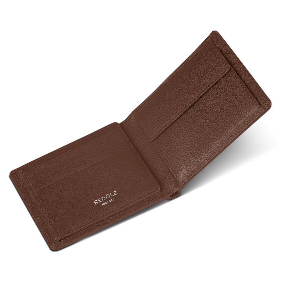 Redolz Leather Essentials QF wallet RFID leather 12 cm fold-out