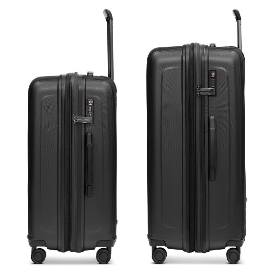 Redolz Essentials 14 4 wheels Suitcase set 2-piece with expansion pleat