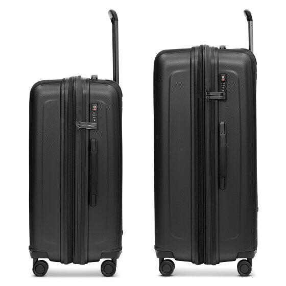 Redolz Essentials 14 4 wheels Suitcase set 2-piece with expansion pleat