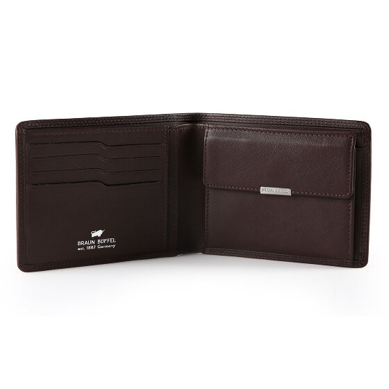 Braun Büffel Golf 3.0 Wallet RFID protection Leather 12 cm