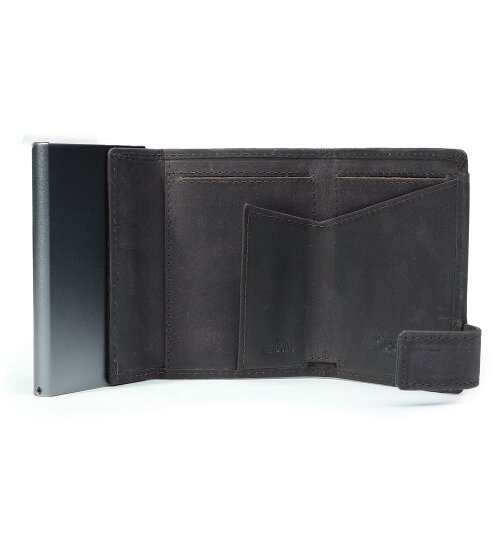 SecWal Credit card case wallet RFID leather 9 cm