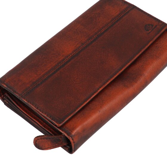 Greenburry Destressed Wallet RFID protection Leather 13 cm