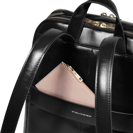 Piquadro Blue Square Daypack RFID protection Leather 37 cm Laptop compartment