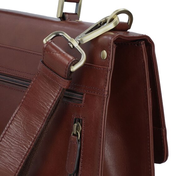 Leonhard Heyden Cambridge briefcase leather 38 cm laptop compartment
