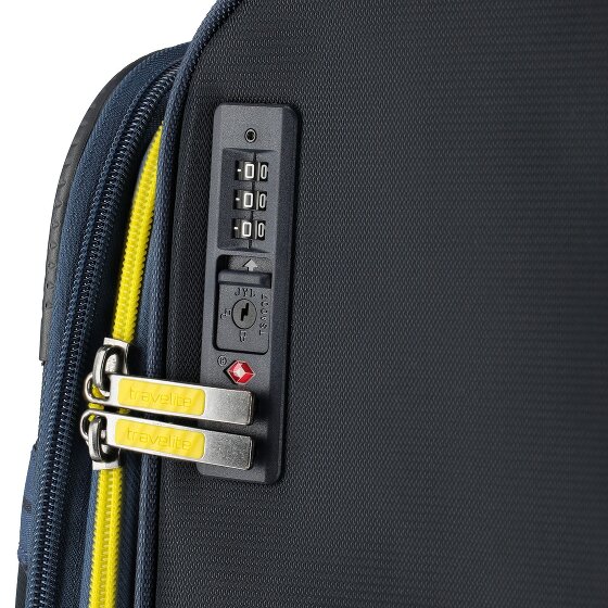 Travelite Color Craze 4 wheels Suitcase set 3-piece with expansion pleat