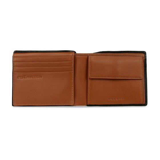 Bugatti Roccia Wallet RFID protection Leather 11.5 cm
