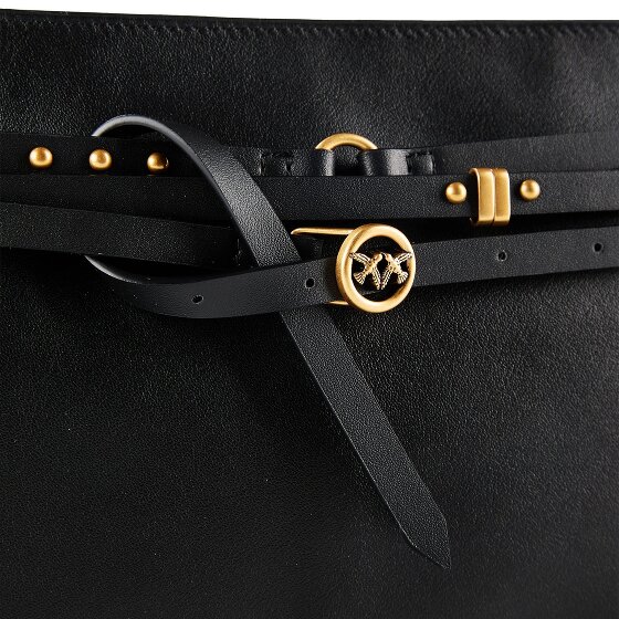 PINKO Belt Bag Classic Shoulder Bag Leather 33 cm