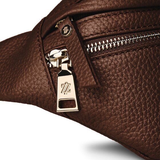 Lazarotti Bologna Leather Double-Zip Bum Bag, Crossbody, Leather, 25 cm