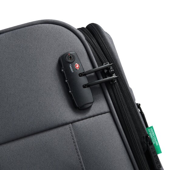 Delsey Paris x United Colors of Benetton BE 4-wheeled cabin trolley 55 cm with stretch fold