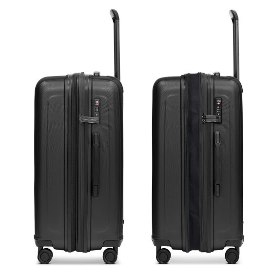Redolz Essentials 14 4 wheels Suitcase set 3-piece with expansion pleat