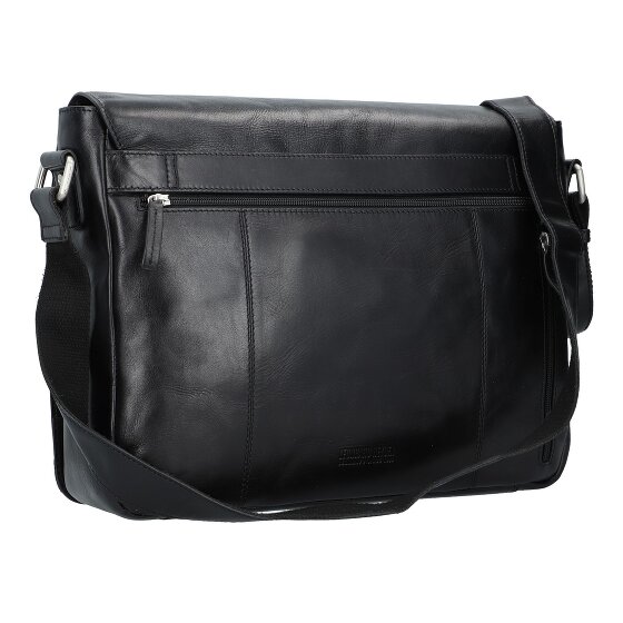 Leonhard Heyden Cambridge Messenger leather 38 cm laptop compartment