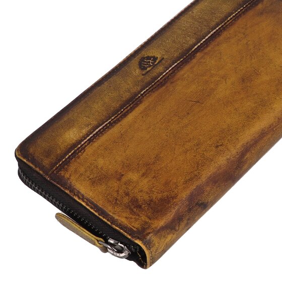 Greenburry Destressed Wallet RFID protection Leather 19 cm