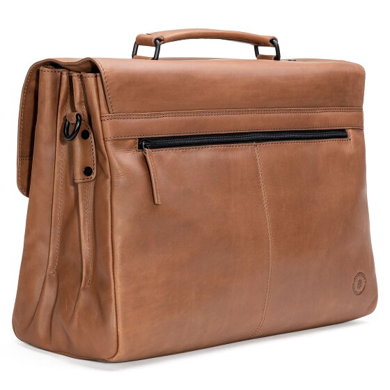 Farmhood Nashville briefcase XXL 3 compartments leather 39 cm