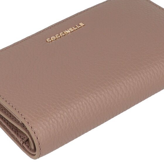 Coccinelle Metallic Wallet RFID protection Leather 16 cm