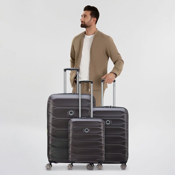 Delsey Paris Meteor 4 wheels Suitcase set 3-piece with expansion pleat