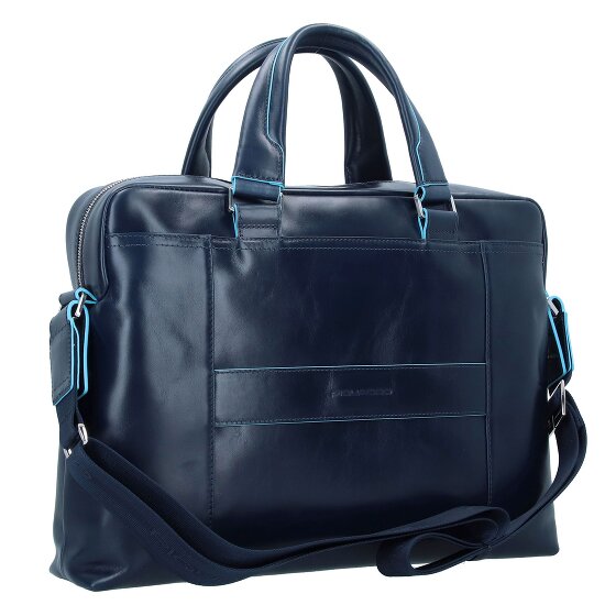 Piquadro Blue Square Briefcase III leather 40 cm laptop compartment