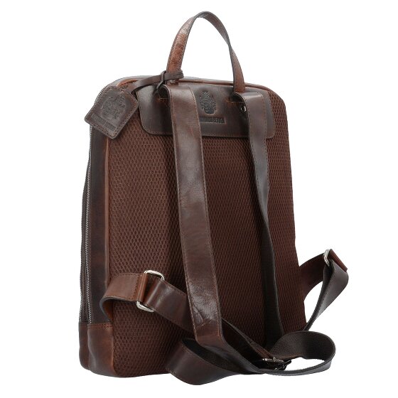 Leonhard Heyden Roma backpack leather 40 cm laptop compartment
