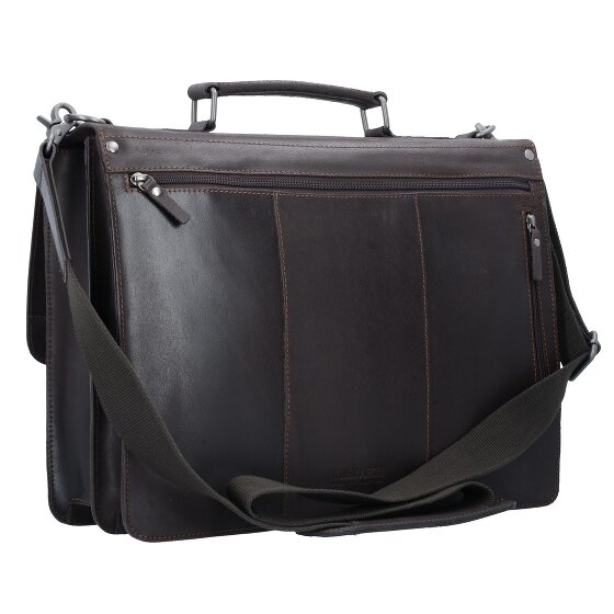 Leonhard Heyden Dakota briefcase leather 40 cm laptop compartment