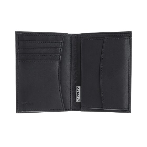oxmox Leather Wallet RFID protection Genuine Leather 13 cm