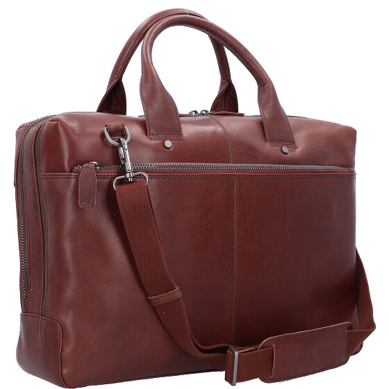Plevier Rock Flint Briefcase RFID protection Leather 41 cm Laptop compartment