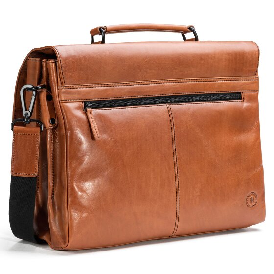 Farmhood Memphis briefcase XXL 3 compartments leather 39 cm