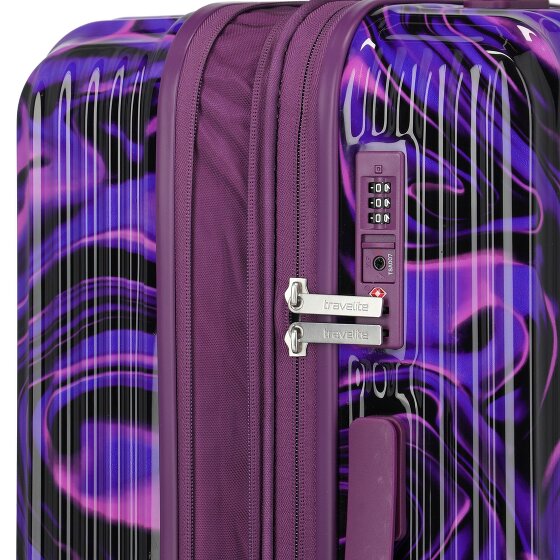 Travelite Lascana 4 wheels Trolley M 65 cm with expansion pleat