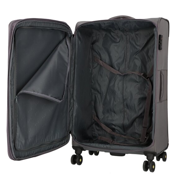 d&n Travel Line 9704 4 wheels Trolley L 78 cm with expansion pleat