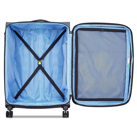Delsey Paris x United Colors of Benetton BE 4-wheeled trolley L 76 cm with expansion fold