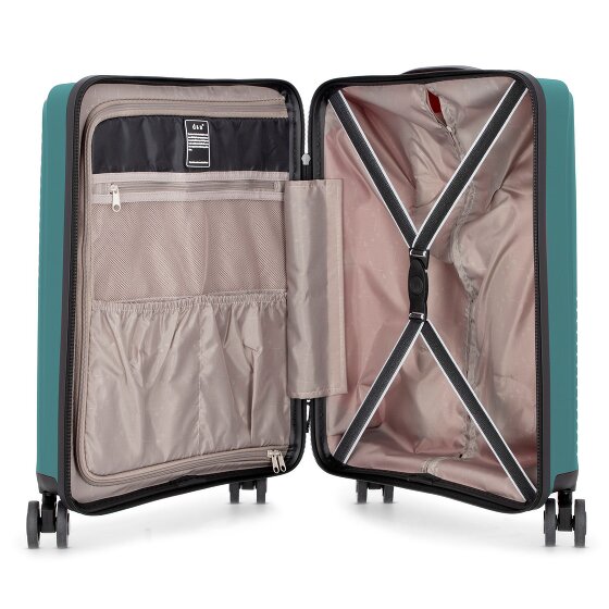 d&n Travel Line 4000 4 wheels Cabin suitcase 55 cm