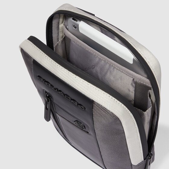 Piquadro iPad mini pocket crossbody bag in recycled fabric