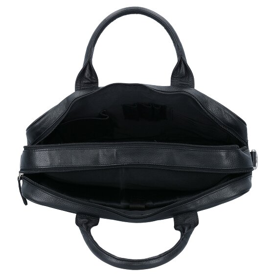 Dermata Briefcase leather 40 cm laptop compartment