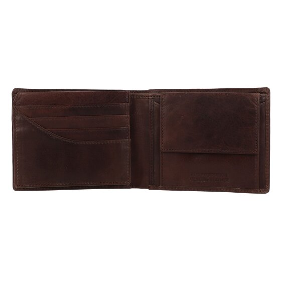 Greenburry Newport Wallet RFID protection Genuine Leather 12 cm