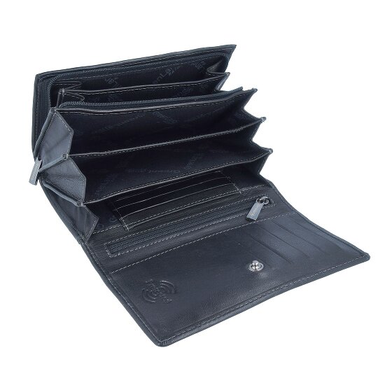 Greenland Nature Black Nappa wallet RFID leather 16 cm
